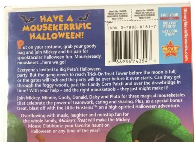Alt view image 3 of 4 - Disney Mickey Mouse Clubhouse Mickeys Treat DVD | Halloween Special with Bonus Features & Family-Friendly Fun