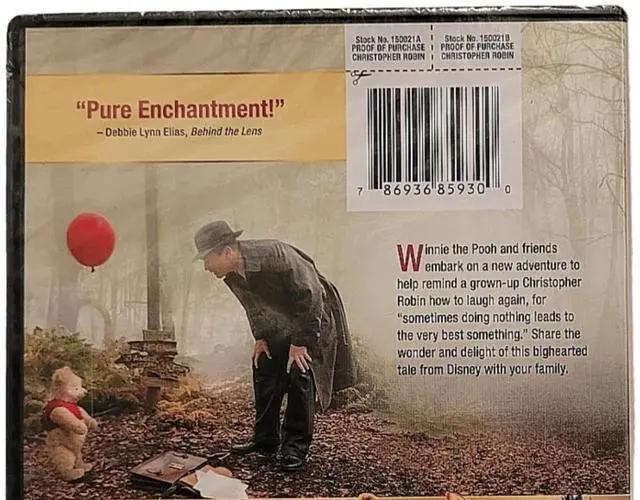 Alt view image 3 of 4 - Disney Christopher Robin DVD | Family Adventure Movie with Winnie the Pooh & Friends | Heartwarming Live-Action Tale