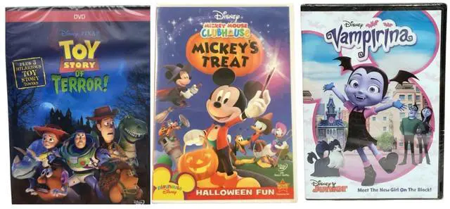 Main image of Disney DVD | Toy Story of Terror, Mickeys Treat, Vampirina | Family Kids Animated Movie Collection Lot of 3