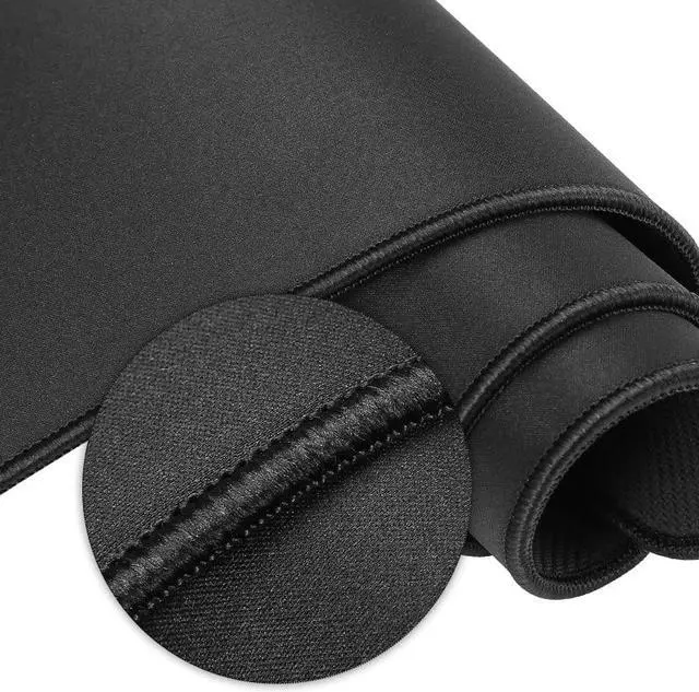 Alt view image 2 of 2 - DIXSG Large Mousepad with Premium-Textured Cloth, Non-Slip Rubber Base, Waterproof Keyboard Pad, Desk Mat for Gamer, Office Home, 31.5 x 15.7 in,Black