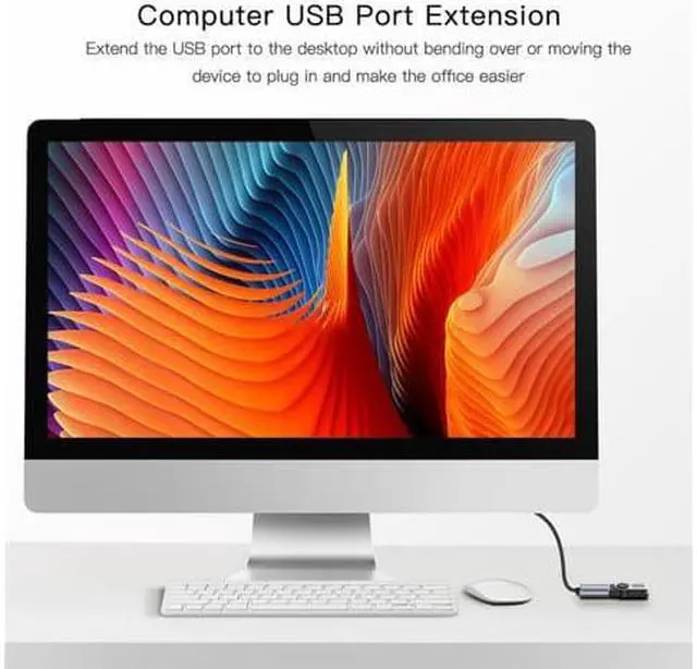 Alt view image 6 of 8 - WISDUM USB Extension Cable Type A Male to Female USB 3.0 Extension Cord High Data Transfer Compatible with Webcam GamePad USB Keyboard Flash Drive Hard Drive Printer 3.3FT