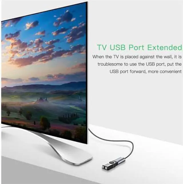 Alt view image 7 of 8 - WISDUM USB Extension Cable Type A Male to Female USB 3.0 Extension Cord High Data Transfer Compatible with Webcam GamePad USB Keyboard Flash Drive Hard Drive Printer 3.3FT