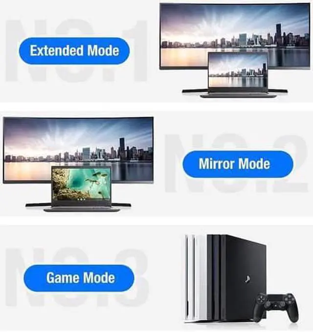 Alt view image 3 of 7 - WISDUM DisplayPort Cable 8K DP Cable Nylon Braided Display Port Cable V1.4 Ultra High Speed DisplayPort to DisplayPort Cable 10ft for Laptop PC TV Gaming Monitor Cable Grey