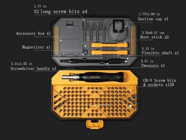 Alt view image 4 of 7 - WISDUM 145 Piece High Quality Precision Screwdriver Set Computer Repair Tool Kits Electronics Maintenance Tools for iPhone iPad Cell Phone Tablet PC Laptop Computer Clock Watch