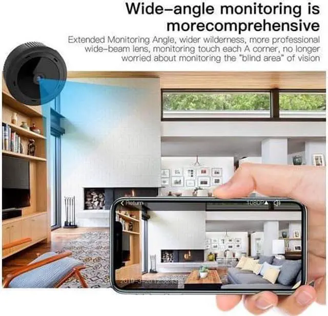 Alt view image 6 of 7 - WISDUM Spy Camera Wireless Hidden Mini WiFi Camera 1080P HD Smallest Security Cameras for Home Car Office with Wide Angle Video Recorder Night Vision Loop Recording APP Support W10