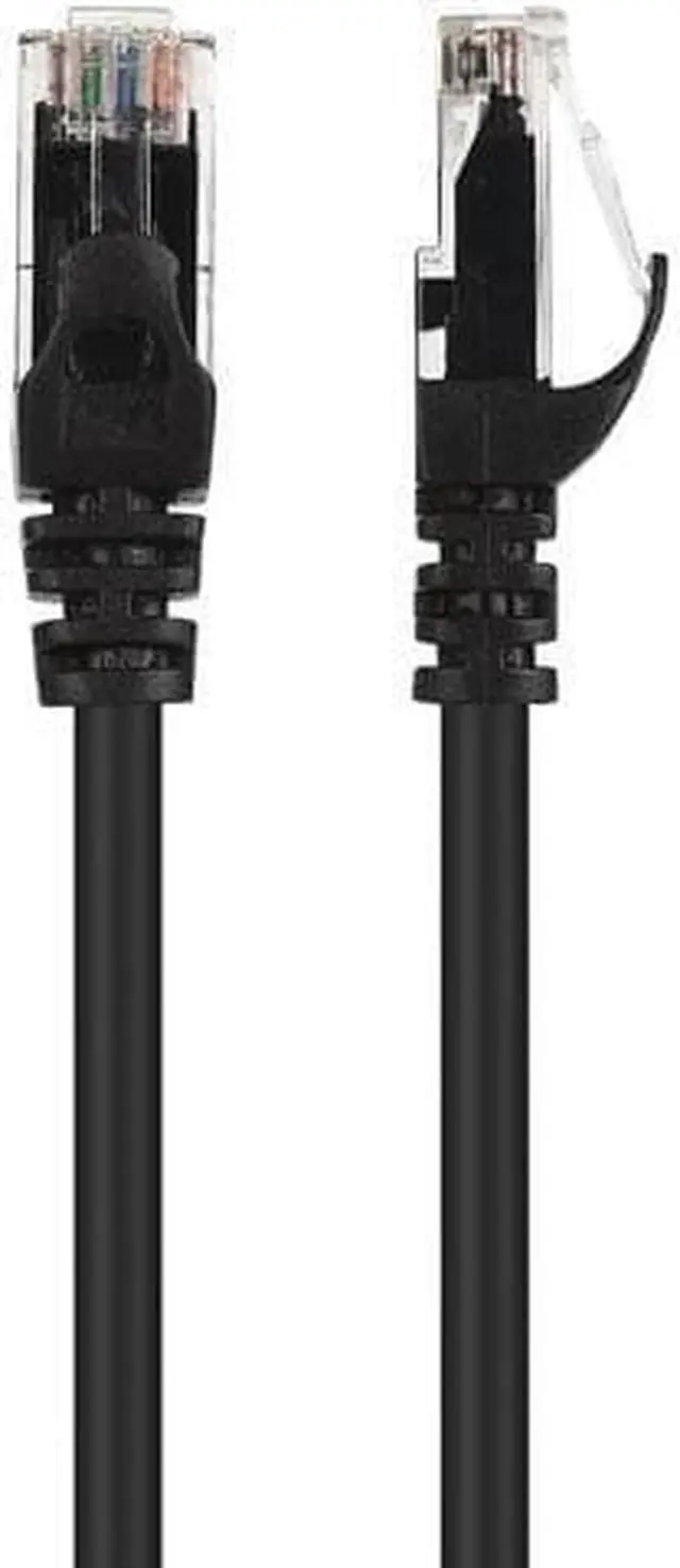 Alt view image 3 of 6 - WISDUM CAT6 Ethernet Cable LAN Network RJ45 Internet Patch Cord 10Pack Black 30ft Bare Copper 30 ft.