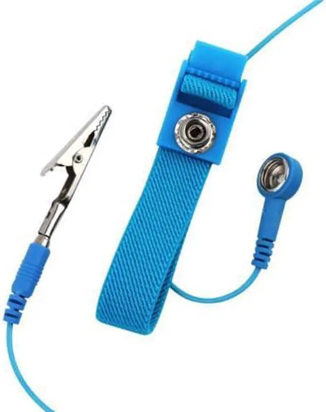 Alt view image 5 of 7 - WISDUM 2 Pcs Strap Antistatic Wristband Bracelet With Extendable Long Cord Grounding Wire Alligator Clip Anti Static Wrist Strap