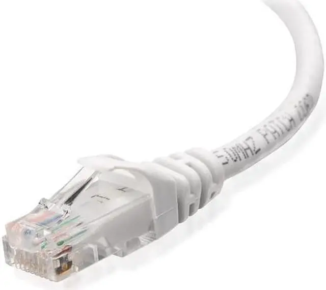Alt view image 3 of 5 - WISDUM Cat6 Ethernet Patch Cable RJ Pure Bare Copper Wire LAN Network Internet Patch Cord Internet Router 10-Pack White 10ft