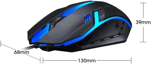 Alt view image 2 of 5 - USB 2.0 Wired Optical Mouse Home Office Business Notebook Desktop Computer Flat Gaming mouse  Brand T-WOLF