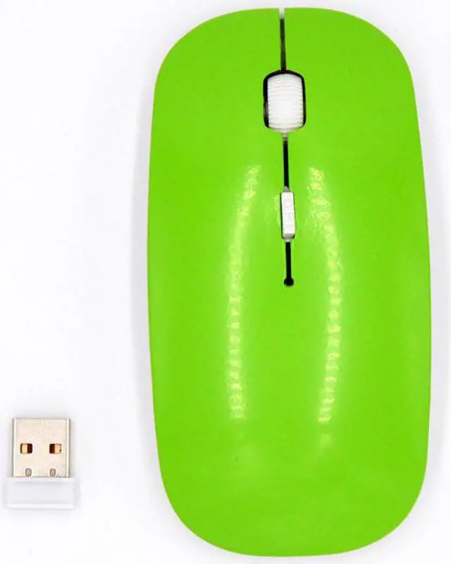 Main image of Wireless Mouse Optical 1000 DPI Computer USB Gaming Mouse For PC Laptop Desktop. Green