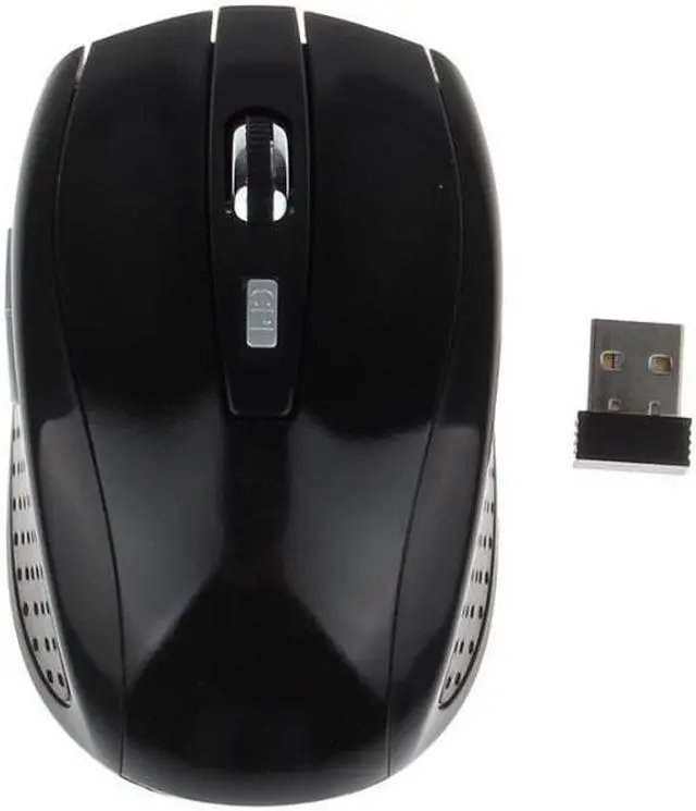 Alt view image 2 of 2 - 2.4GHz USB Optical Wireless Mouse USB Receiver Mouse Smart Energy Saving Mouse for Tablet, Laptop and Desktop Black