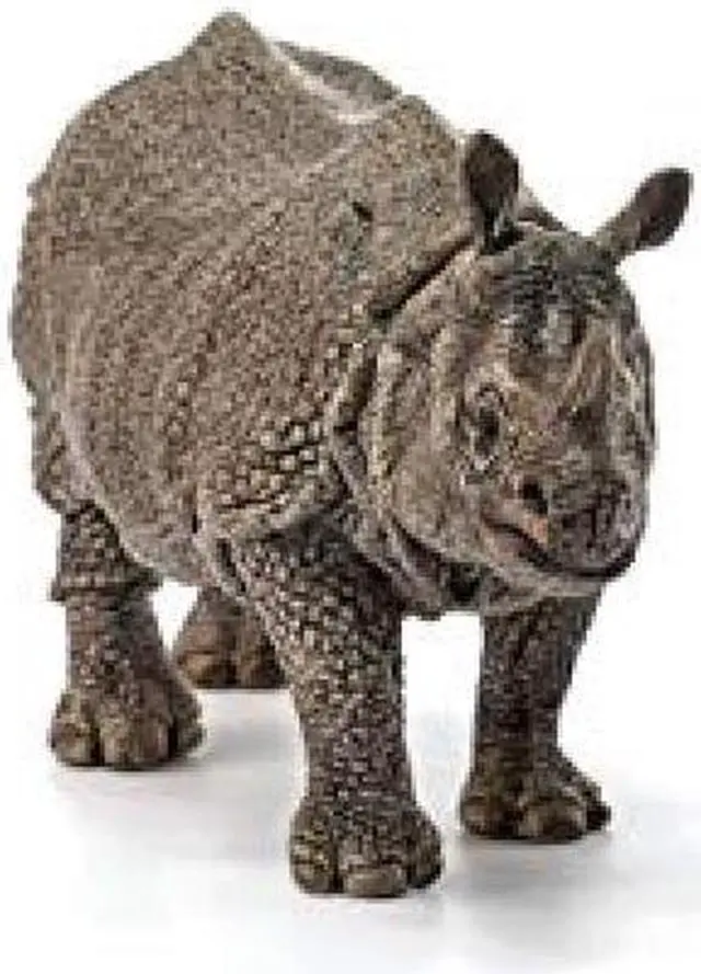 Alt view image 3 of 5 - SCHLEICH Wild Life, Animal Figurine, Animal Toys for Boys and Girls 3-8 Years Old, Indian Rhinoceros