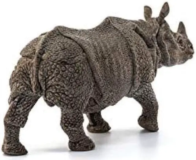 Alt view image 5 of 5 - SCHLEICH Wild Life, Animal Figurine, Animal Toys for Boys and Girls 3-8 Years Old, Indian Rhinoceros