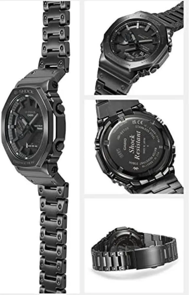 Alt view image 3 of 5 - Casio G-SHOCK Bluetooth Full Metal Solar GM-B2100BD-1AJF Men's Black