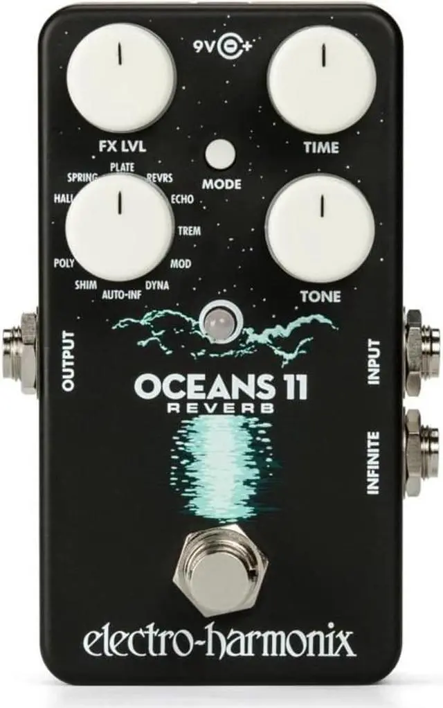 Alt view image 2 of 7 - Electro-Harmonix Oceans 11 Reverb Pedal for Electric Guitar