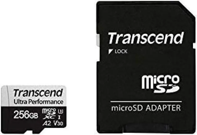 Alt view image 7 of 20 - transcend 256gb microsdxc 340s high performance memory card uhs- i, u3, v30, a2, 4k, full hd - ts256gusd340s