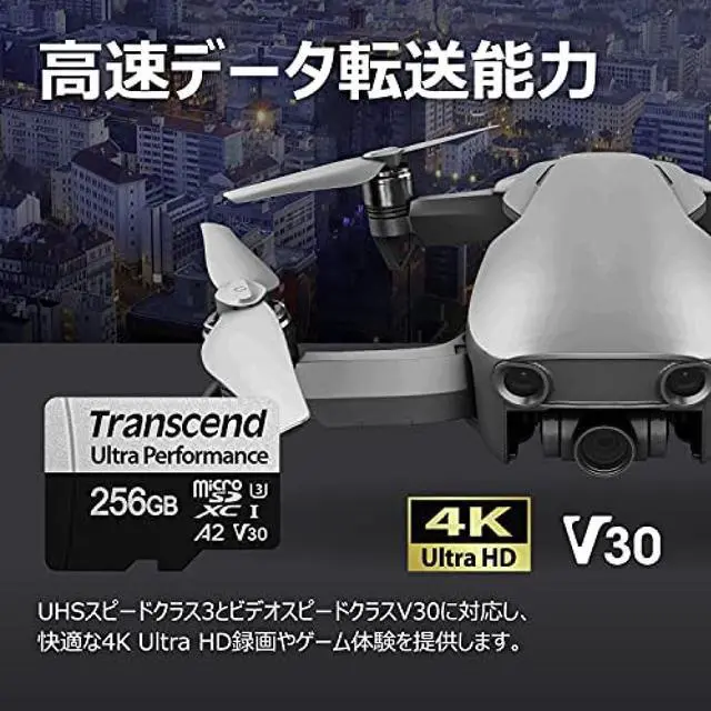 Alt view image 10 of 20 - transcend 256gb microsdxc 340s high performance memory card uhs- i, u3, v30, a2, 4k, full hd - ts256gusd340s