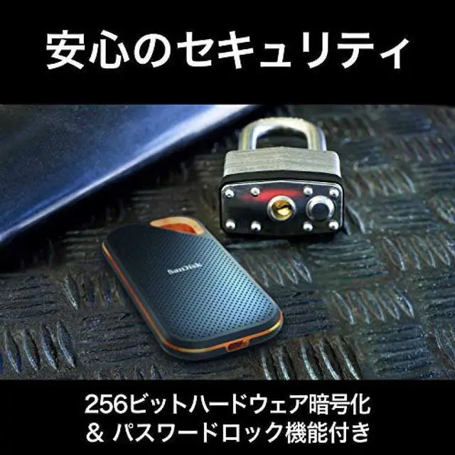 Alt view image 6 of 7 - SanDisk SSD External 4TB USB 3.2 Gen 2x2 Up to 2000MB / sec Drip-proof and dust-proof SDSSDE81-4T00-GH25 Extreme Pro Portable SSD V2 Eco Package