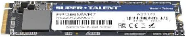 Alt view image 5 of 9 - Super Talent Super Talent Internal SSD 256GB PCIe Gen3x4 NVMe M.2 Up to 3000MB/s FPI256MWR7 Domestic Product