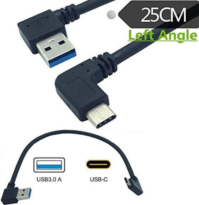 Oprør aritmetik trompet TypeC USB 3.1-USB3.0 cable (L-shaped left-facing male to male), conversion  adapter OTG cable Ultra-high-speed data transfer, USB Type-C device  compatible extension connector USB 3.1 OTG cable USB Cables - Newegg.com