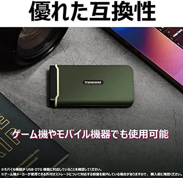 Alt view image 10 of 13 - transcend 1tb usb 3.2 gen 2x2 usb type-c esd380c portable ssd solid state drive ts1tesd380c