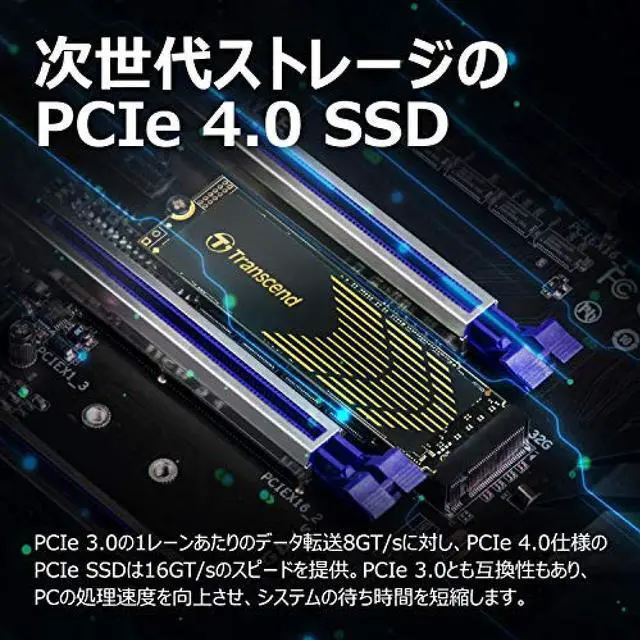 Alt view image 11 of 16 - 500GB Transcend M.2 2280 PCIe Gen4 x4 NVMe SSD 240S