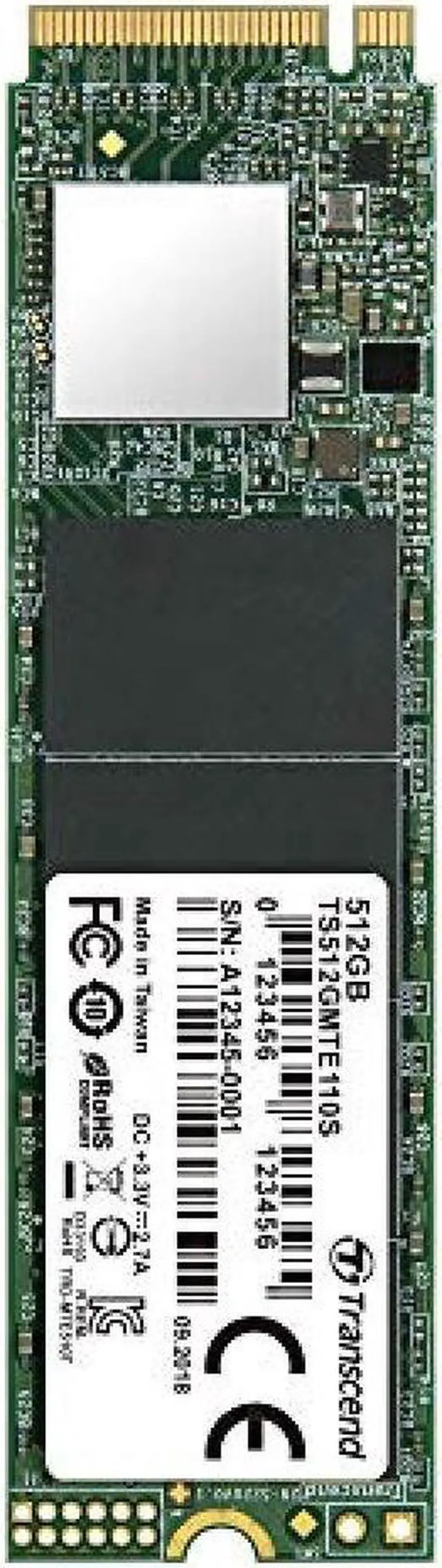 Alt view image 16 of 20 - Transcend 110S 512GB M.2 2280 PCIe GEN3X4 3D TLC Double-sided Internal Solid State Disk TS512GMTE110S