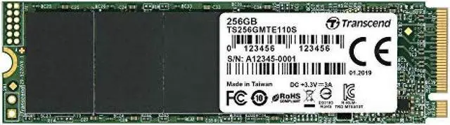 Alt view image 12 of 13 - transcend 256gb nvme pcie gen3 x4 mte110s m.2 ssd solid state drive ts256gmte110s