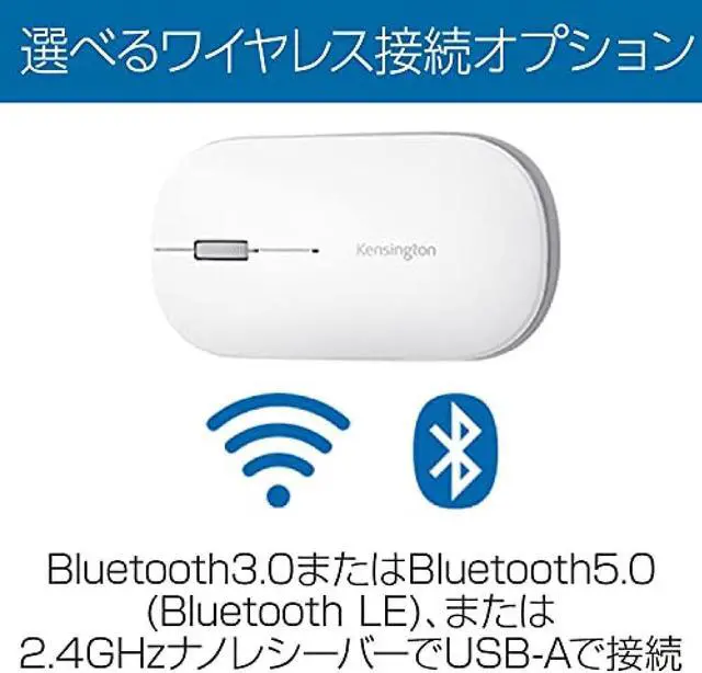 Alt view image 2 of 7 - Kensington Kensington SureTrack(TM) Dual Wireless Mouse White K75353JP