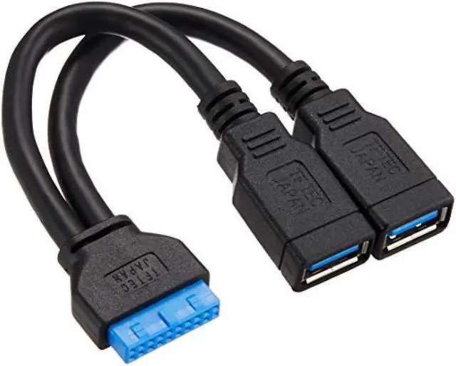 Main image of Conversion expert M / B USB3.0 pin header terminal USB3.0 (A / female x 2) conversion cable MB-USB3 / CA