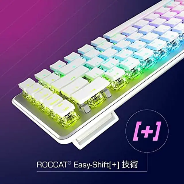 Alt view image 5 of 7 - ROCCAT Gaming Keyboard Vulcan II Mini US ANSI English Array Wired White/White Optical Linear Mini (65%) RGB Windows 7 or later