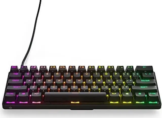 Main image of Steelseries Gaming Keyboard Mini Size Apex 9 Mini US Wired English Layout OptiPoint Optical Switch Equipped Actuation Point Variable Heavy Duty 64837