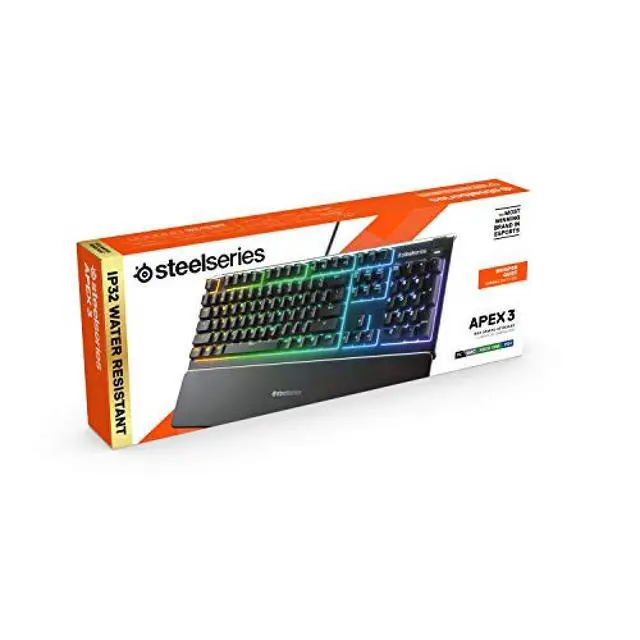 Alt view image 3 of 3 - SteelSeries Gaming keyboard SteelSeries Apex 3 JP Japanese array Quiet switch IP32 drip-proof 64801