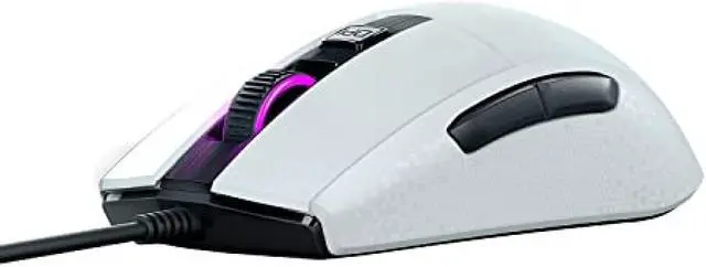 Alt view image 6 of 7 - ROCCAT Burst Core Ultralight Optical Core Gaming Mouse White Simple Package Brown Box Only (Lightweight 68g, Titan Switch Optical, Optical PixArt PMW3330 8500dpi, Internal Honeycomb Structure, Side Bu