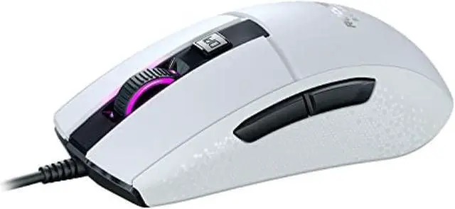 Alt view image 7 of 7 - ROCCAT Burst Core Ultralight Optical Core Gaming Mouse White Simple Package Brown Box Only (Lightweight 68g, Titan Switch Optical, Optical PixArt PMW3330 8500dpi, Internal Honeycomb Structure, Side Bu