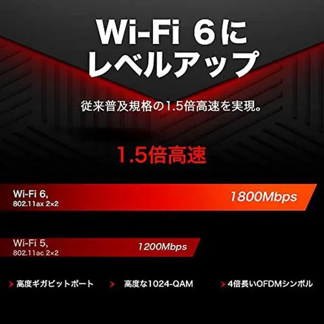 Alt view image 2 of 5 - MERCUSYS AX1800 Wi-Fi 6 Router [Powered by TP-Link] Dual-band WPA3 IPv6-enabled VPN support Easy setup Gigabit MR70X/A