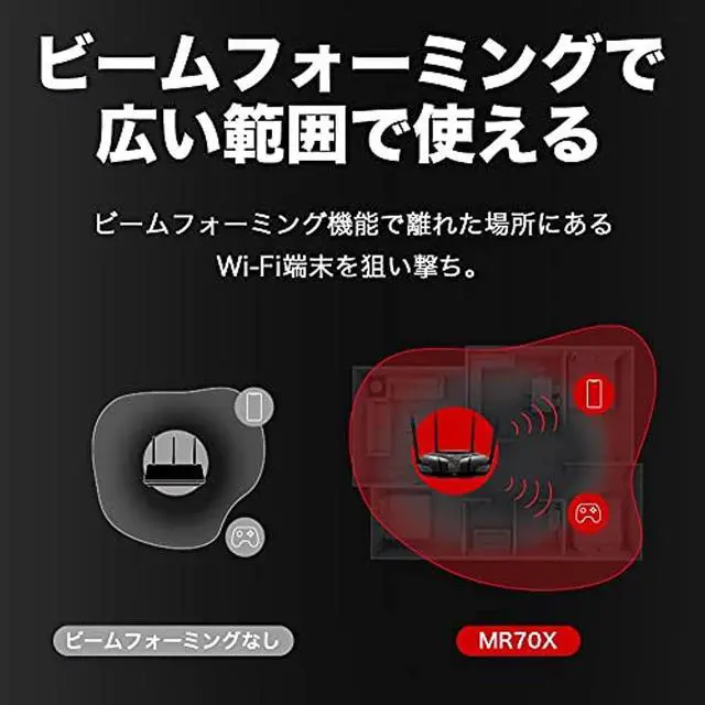 Alt view image 4 of 5 - MERCUSYS AX1800 Wi-Fi 6 Router [Powered by TP-Link] Dual-band WPA3 IPv6-enabled VPN support Easy setup Gigabit MR70X/A