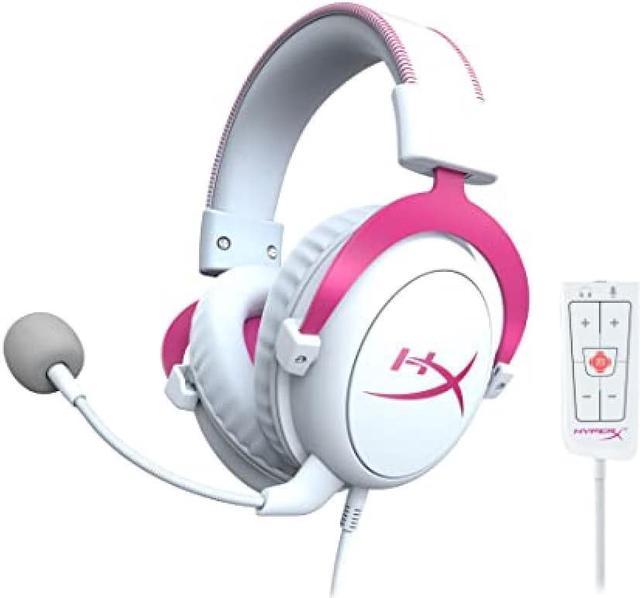 HyperX Cloud II Gaming Headset with 7.1 Virtual Surround Sound USB Audio  Control Box Included Pink PS4/PC/Xbox/Switch 4P5E0AA 