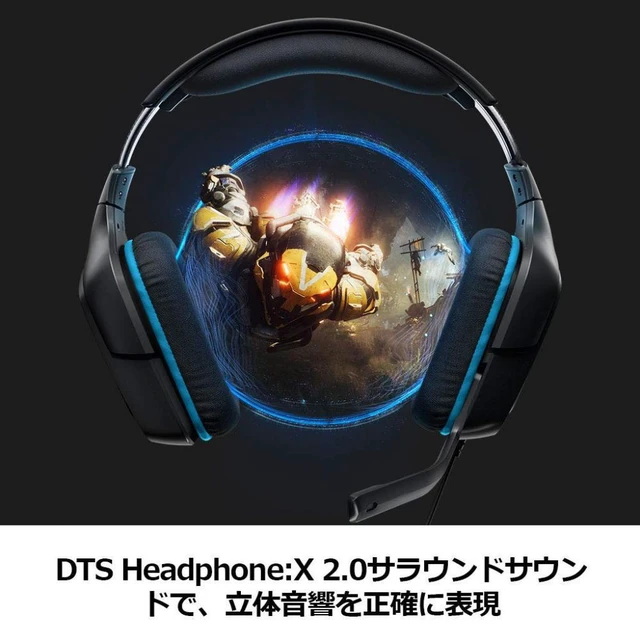Alt view image 2 of 7 - Logitech G Gaming Headset G431 Black Dolby 7.1ch Noise Canceling PC with Microphone PS4 Switch 3.5mm usb Lightweight