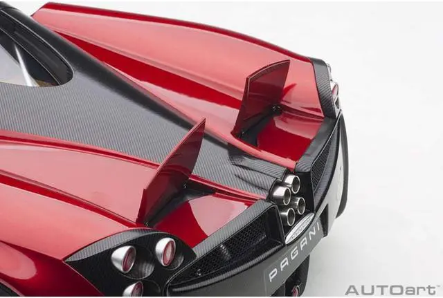 Alt view image 7 of 11 - AUTOart 1/12 Pagani Huayra Metallic Red Finished Product