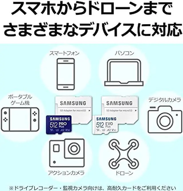 Alt view image 4 of 7 - Samsung PRO Plus Micro SD Card 256GB microSDXC UHS-I U3 MB-MD256KA / EC Domestic product
