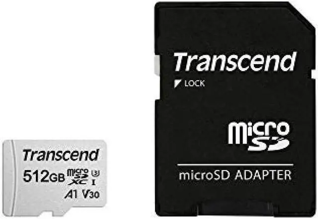Alt view image 5 of 7 - 512GB Transcend 300S microSDXC UHS-I U3 V30 A1 CL10 Memory Card with SD Adapter 95MB/sec