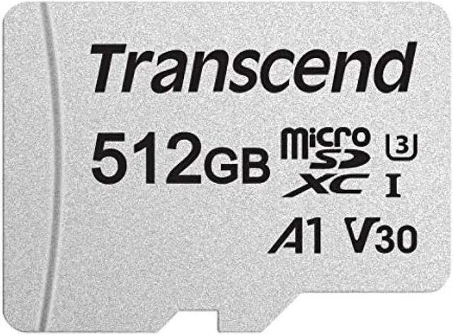 Alt view image 4 of 7 - 512GB Transcend 300S microSDXC UHS-I U3 V30 A1 CL10 Memory Card with SD Adapter 95MB/sec