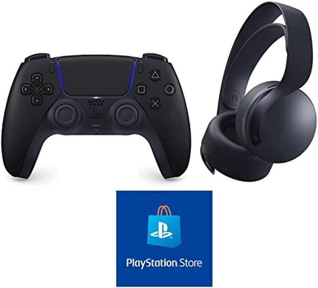 DualSense Wireless Controller Midnight Black (CFI-ZCT1J01) + PULSE 3D  Wireless Headset Midnight Black (CFI-ZWH1J01) [Bonus] PlayStation store  ticket