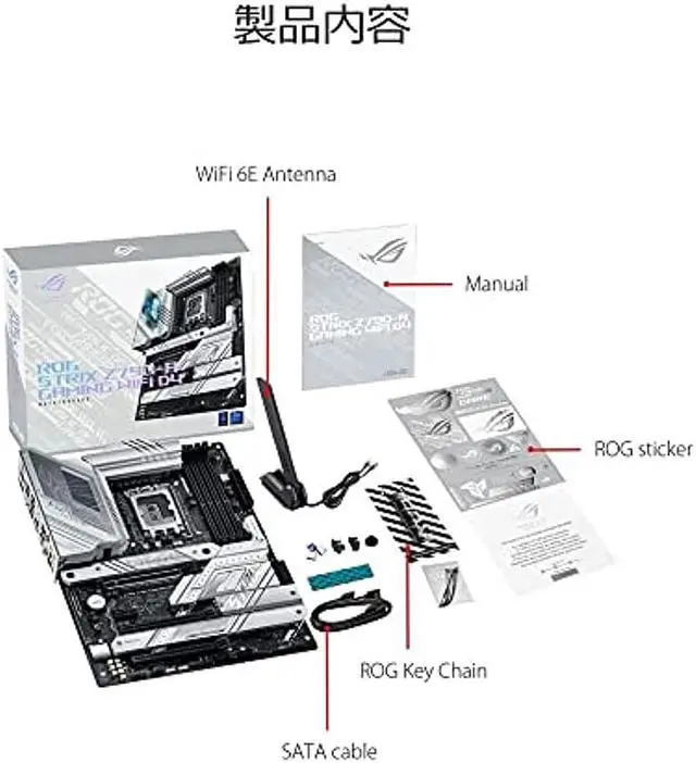 Alt view image 6 of 6 - ASUS INTEL 13.12th Generation CPU Compatible ATX Motherboard Z790 with ROG STRIX Z790-A GAMING WIFI D4 / Domestic Product