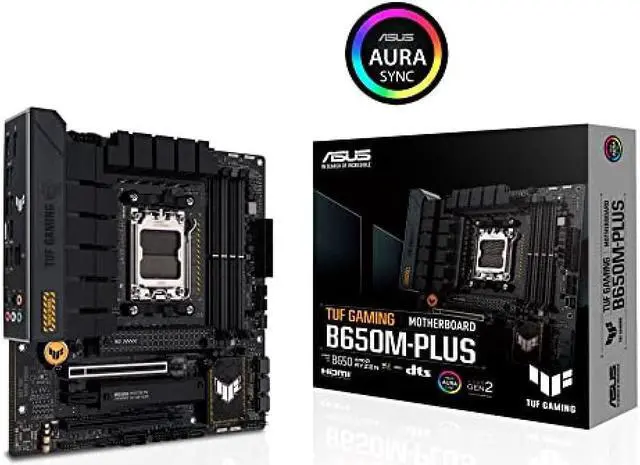 Alt view image 2 of 7 - ASUS AMD Ryzen 7000 Series AM5 with AMD B650 MicroATX Motherboard TUF GAMING B650M-PLUS/Domestic Product