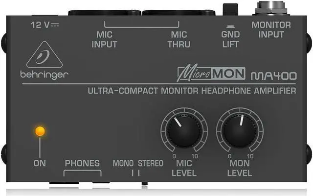 Main image of Behringer 1ch monitor headphone amplifier MA400 MICROMON