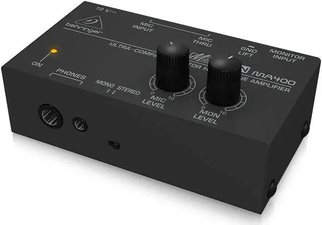 Alt view image 5 of 7 - Behringer 1ch monitor headphone amplifier MA400 MICROMON