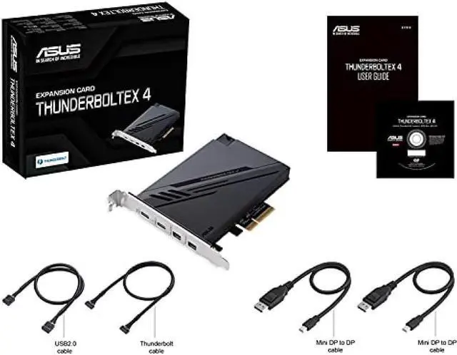 Alt view image 2 of 2 - ASUSTek expansion card ThunderboltEX 4 Dual Thunderbolt 4 ( USBC ) ports DisplayPort 1.4 PCIe 3.0x4 interface