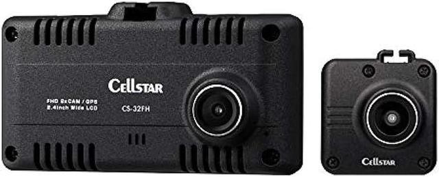 CELLSTAR 2-Camera Drive Recorder CS-32FH Made in Japan Front/Rear FullHD  Recording GPS Notification Function GPS 2.4